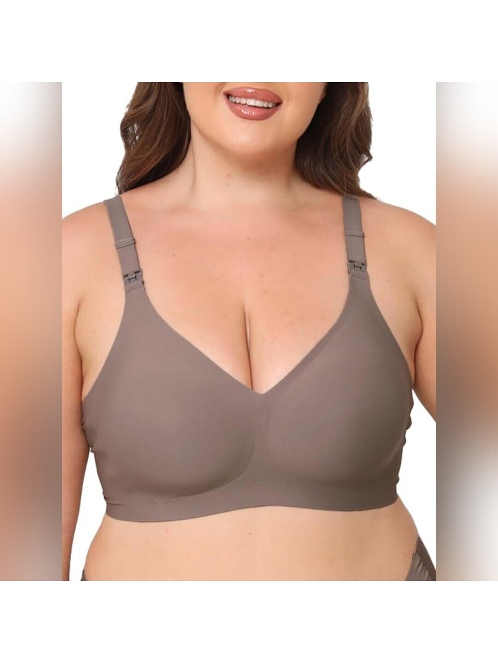 NWT JoynCleon Women's Wireless Nursing Bra Maternity Breastfeeding Bra, 4XL
